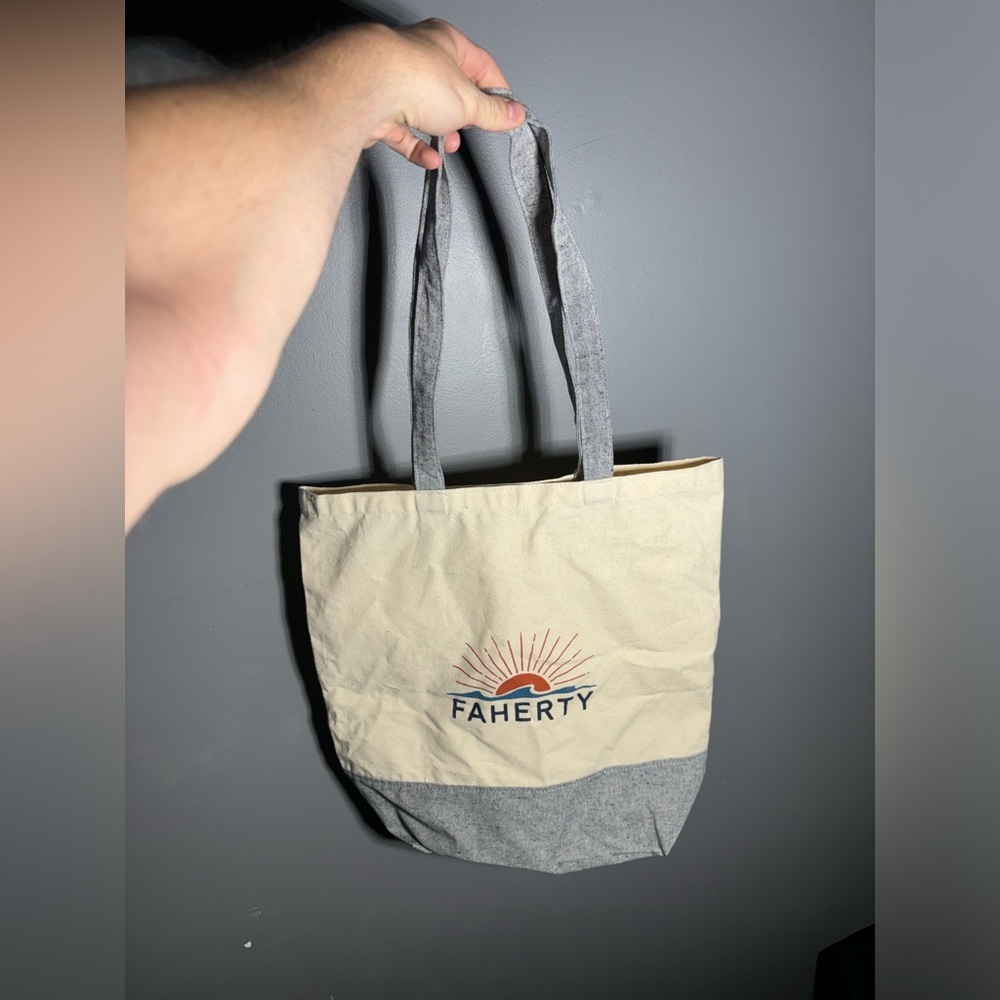 Faherty Cotton Canvas Tote Bag